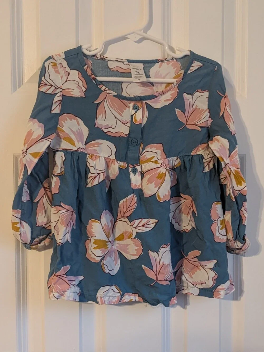 Carter's Girls Floral Blouse Size 5T